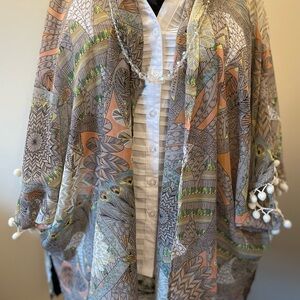 Umgee NWOT Multicolor Bohemian Kimono